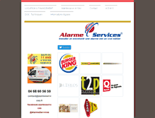 Tablet Screenshot of alarmeservices.fr